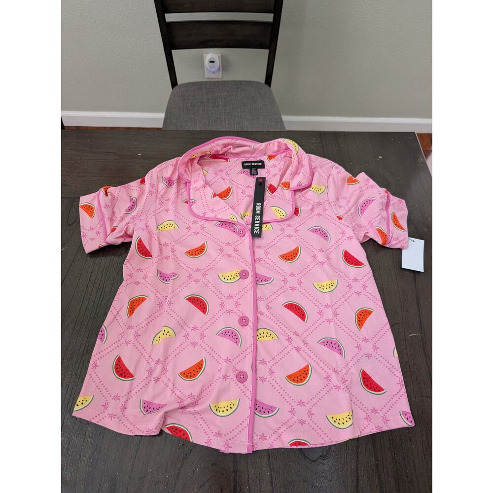 NWT Room Service Arizona Short Knit Pj Set In Slice Of Summer -  size XS